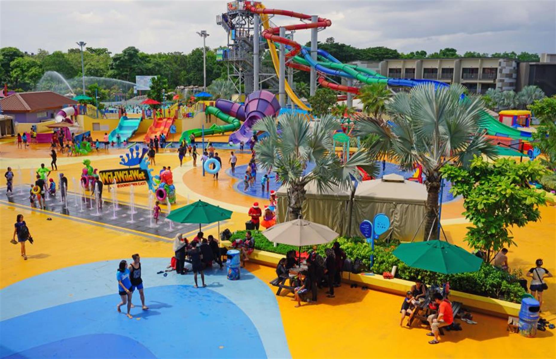 <p>With eight adrenaline-fuelled rides and three play areas (complete with big buckets for regular drenchings and sedate slides), <a href="https://www.wildwildwet.com/index.php">this water park</a> caters for most tastes. Highlights for thrill-seekers are careering up and down a giant U-shaped half-pipe on Slide Up, falling from four stories up on a 360-degree loop. Feeling competitive? Go head-to-head with friends as you charge down the multi-lane slide Kraken Racers.</p>  <p><a href="http://www.loveexploring.com/guides/83823/explore-singapore-the-top-things-to-do-where-to-stay-and-what-to-eat"><strong>Discover our guide to exploring Singapore here</strong></a></p>