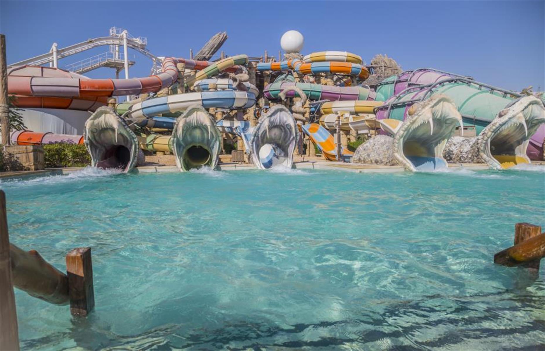 <p>Daredevils will love <a href="https://yasisland.ae/yaswaterworld-abu-dhabi/">Abu Dhabi's vast water-filled attraction</a>, which has no less than 41 rides. Try the near-vertical slide Jebel Drop or gather your mates to try the world's first and largest hydromagnetic-powered six-person tornado waterslide. At over 770-feet-long (235m), the thrills will keep on coming at you. Another highlight is Bubbles Barrel where you can ride 10-foot-high (3m) waves on the world's largest surfable sheet wave. Or take a spin above it all on roller coaster the Bandit Bomber.</p>  <p><a href="http://www.loveexploring.com/gallerylist/77505/the-worlds-most-jawdropping-roller-coasters-you-wont-dare-to-ride"><strong>White-knuckle rides fan? Here are the world's most jaw-dropping roller coasters you won't dare to ride</strong></a></p>