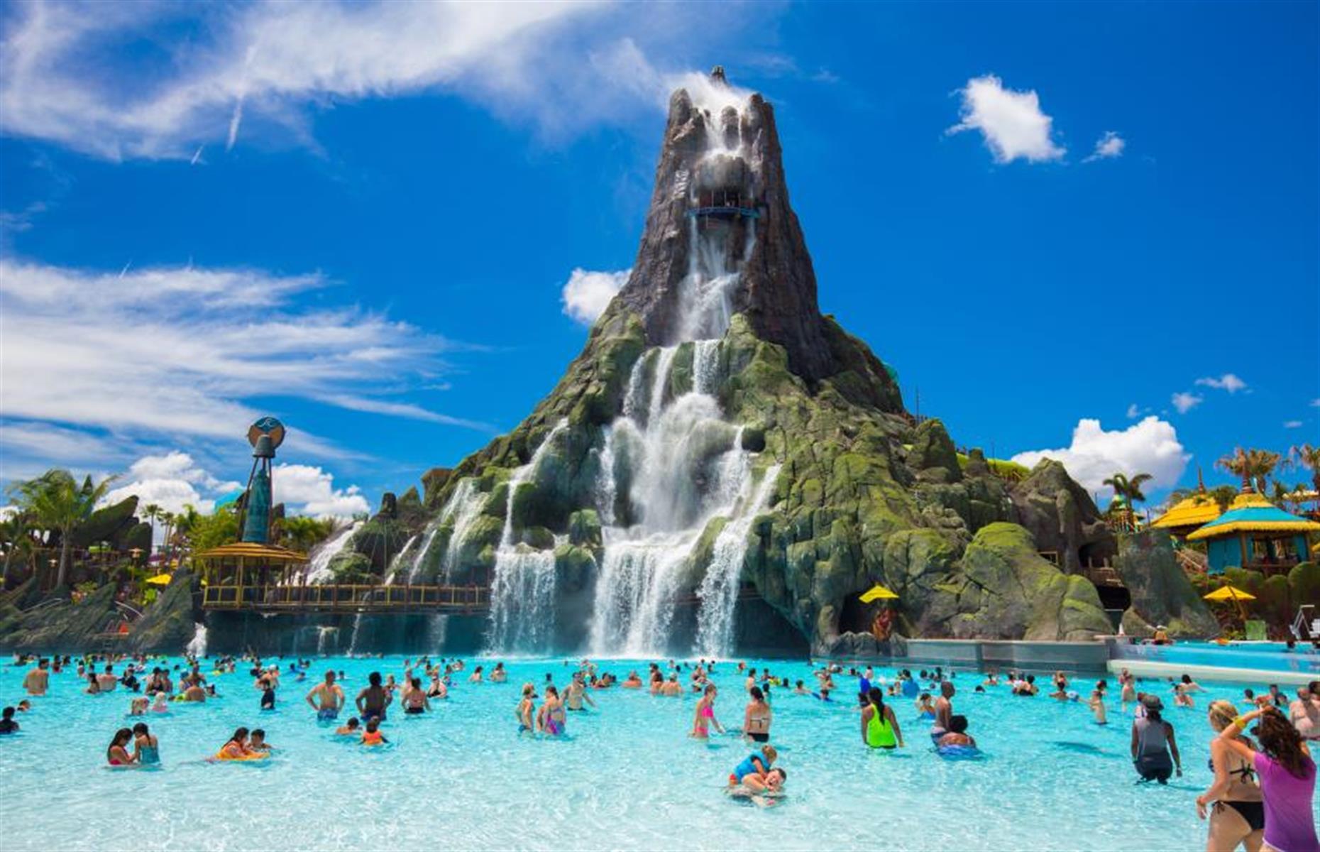 <p>Swim under the mighty Krakatau volcano, explore its trickling waterfalls and enticing lagoons or simply bob about in the waves. <a href="https://www.universalorlando.com/web/en/us/theme-parks/volcano-bay/index.html">Universal Studios' brilliant water park in Orlando</a> is a class act. You can also experience the power of the volcano on a four-person canoe ride that twists and turns deep within the structure before plunging through a waterfall. </p>  <p><a href="http://www.loveexploring.com/galleries/82470/floridas-incredible-transformation-from-swampland-to-holiday-paradise?page=1"><strong>Now check out Florida's incredible transformation from swampland to holiday paradise</strong></a></p>
