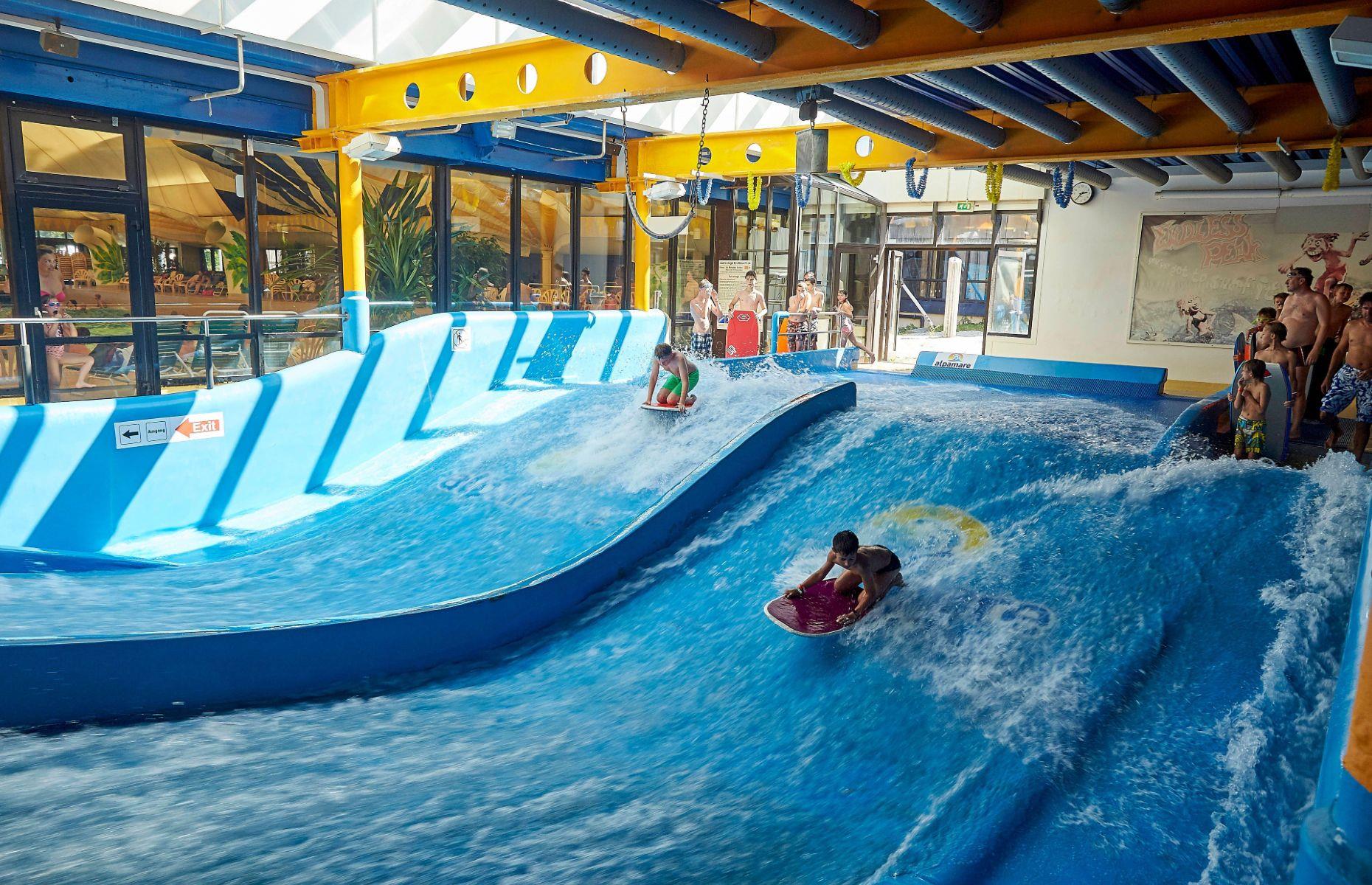 <p>Set in Pfaeffikon within the Canton of Schwyz, <a href="https://www.alpamare.ch">Alpamare</a> stakes its claim as Europe's biggest covered water park, although it does have some outdoor heated pools too. Test out some of the 11 fun and themed waterslides – IceXpress promises a chilly surprise while Tornado comes complete with light and sound effects. Then go for a rejuvenating soak in the salt bath that's heated to a blissful 36°C (97°F).</p>