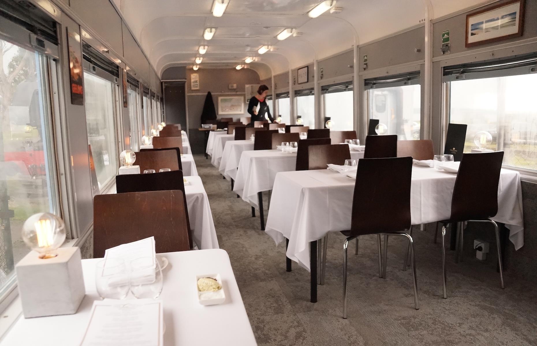 Opt for the degustation in the main dining car, which seats up to 42 passengers on tables for groups of two, four or six. Or for a more exclusive (and expensive) experience go for the private dining for two in one of its first class dining cars. Train buffs will want to book on the first weekend of each month when the steam locomotive 3620 pulls the Q Train.