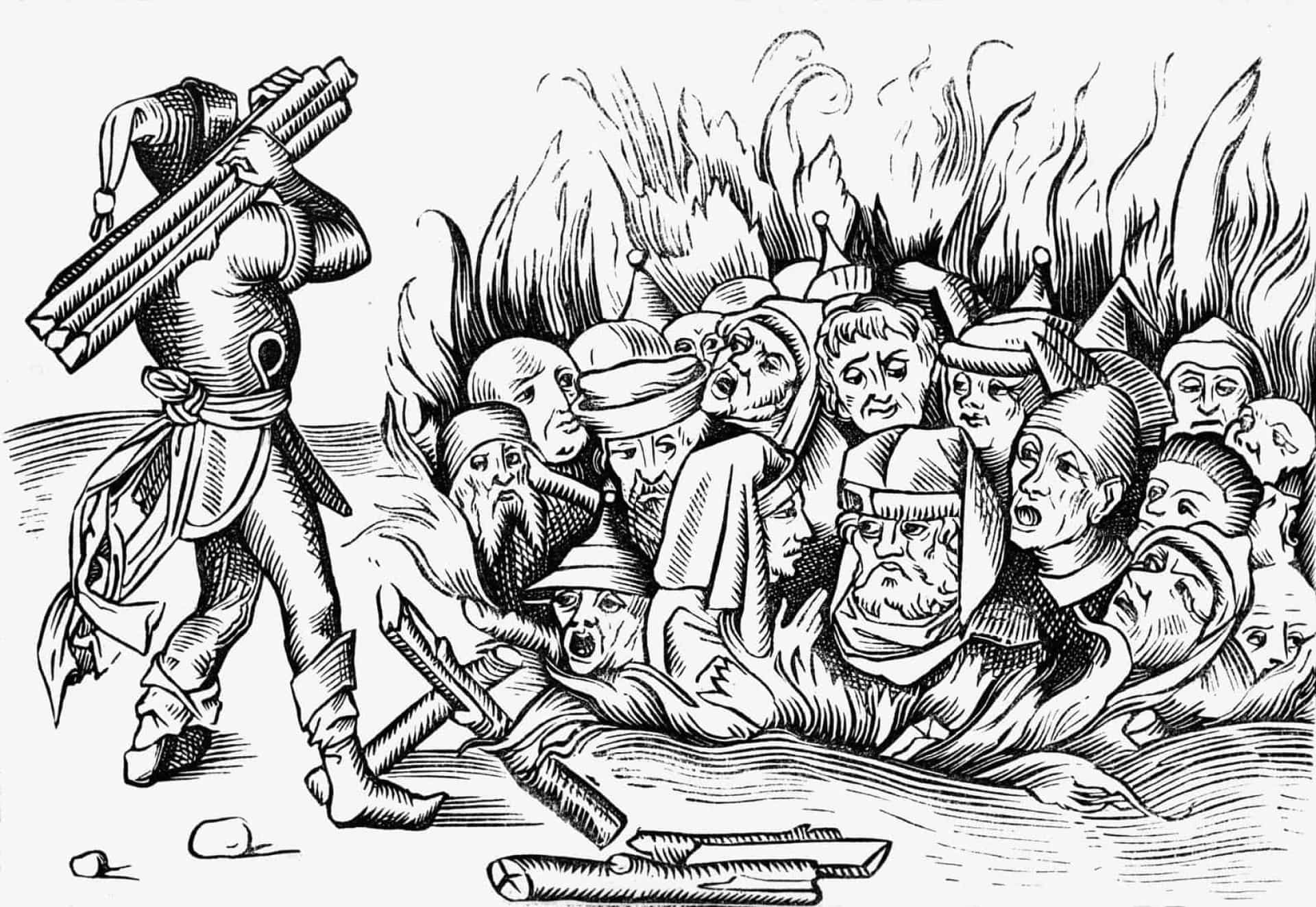 <p>De eerste pogrom (aanval) tegen de joden in Keulen vond plaats in 1349, toen ze beschuldigd werden van het uitbreken van de pest, omdat ze de watervoorziening zouden hebben <a href="https://nl.starsinsider.com/travel/346655/de-dodelijkste-tuin-ter-wereld" rel="noopener">vergiftigd</a>. De vergelding was kort en hevig. Honderden Joden werden opgepakt en in vreugdevuren gegooid. In Straatsburg ondergingen ondertussen 2.000 Joodse inwoners een soortgelijk lot.</p>