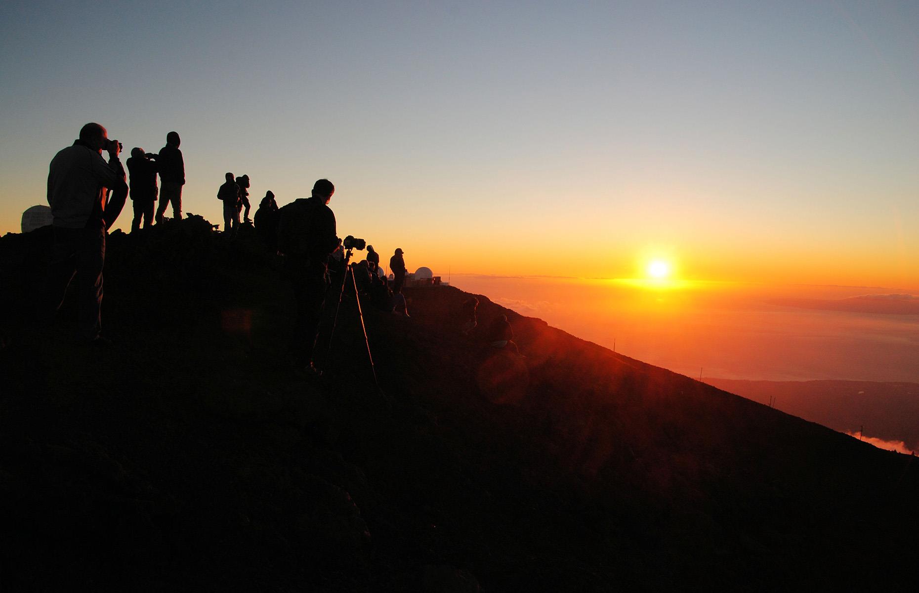 The legend says that he stopped the sun in its tracks across the sky from the top of Mount Haleakalā, and would only let it go when it promised to slow down and give more light to the island. Haleakalā translates as "House of the Sun", and to this day tourists flock to its landscape at dawn to capture the sun in their own way: with their cameras.