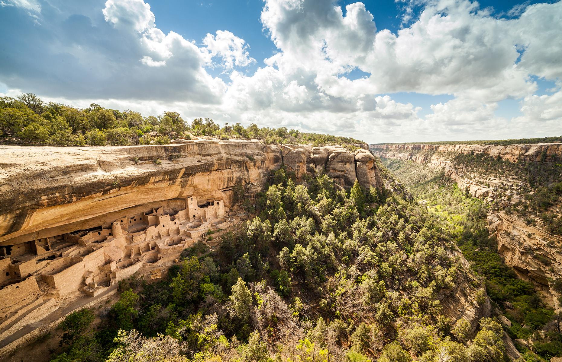 Exploration is how the park got its name. When Spanish explorers in the American Southwest first came upon these towering rock formations, they said it looked like a landscape of tables, covered with foliage and forest. They named it "Mesa Verde", which is Spanish for "green table".