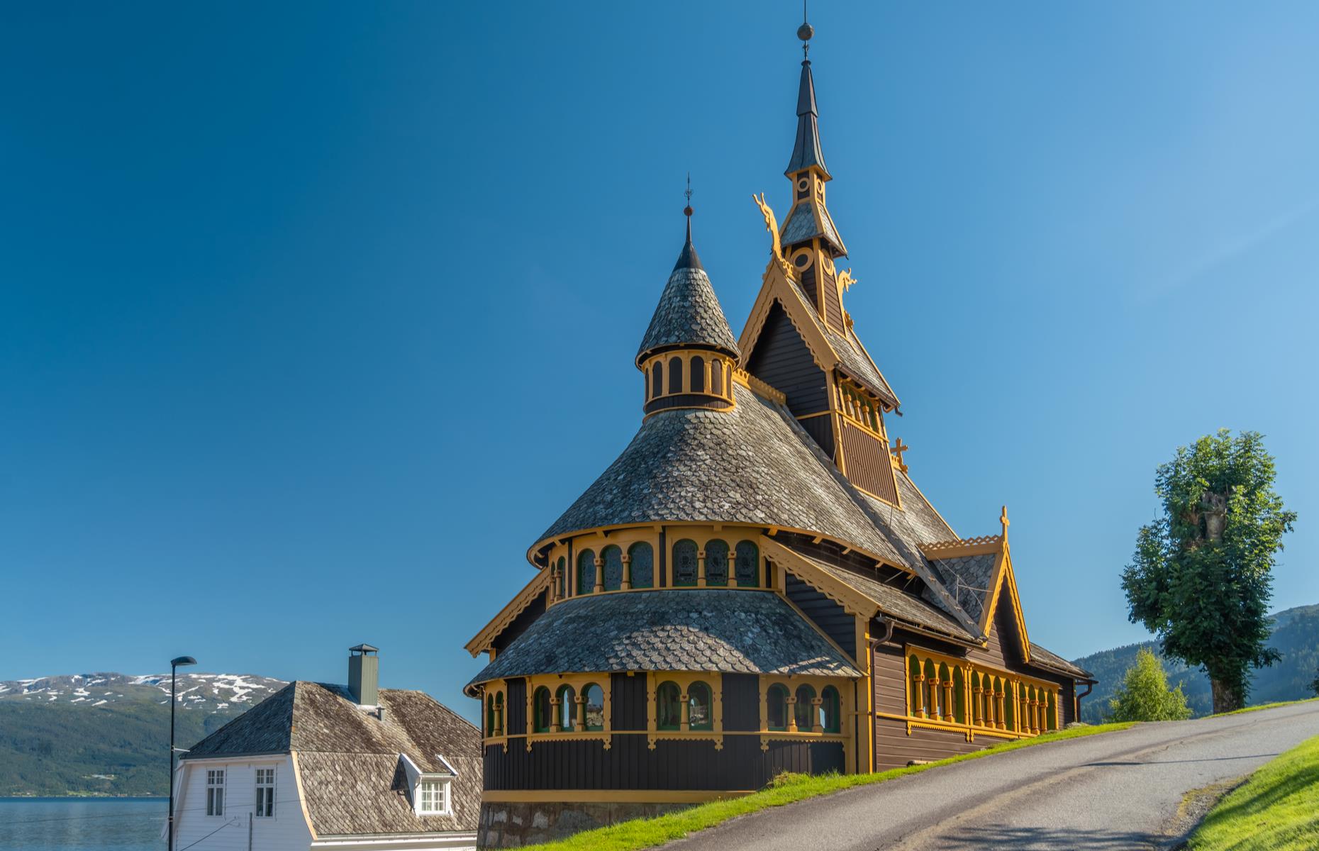 <p>Art director of <em>Frozen,</em> Michael Giaimo, travelled to Norway as part of his research for the icy tale. The country’s dramatic coastline, mountains and historic towns informed his vision for the kingdom of Arendelle, which sits on the banks of Arenfjord. Pretty stave church St Olaf's by the magical Sognefjord is one real-life location in the film, featuring as the chapel where Elsa is crowned queen. The 19th-century church didn’t just inspire the architecture, but also the name of everyone’s favorite snowman, Olaf.</p>