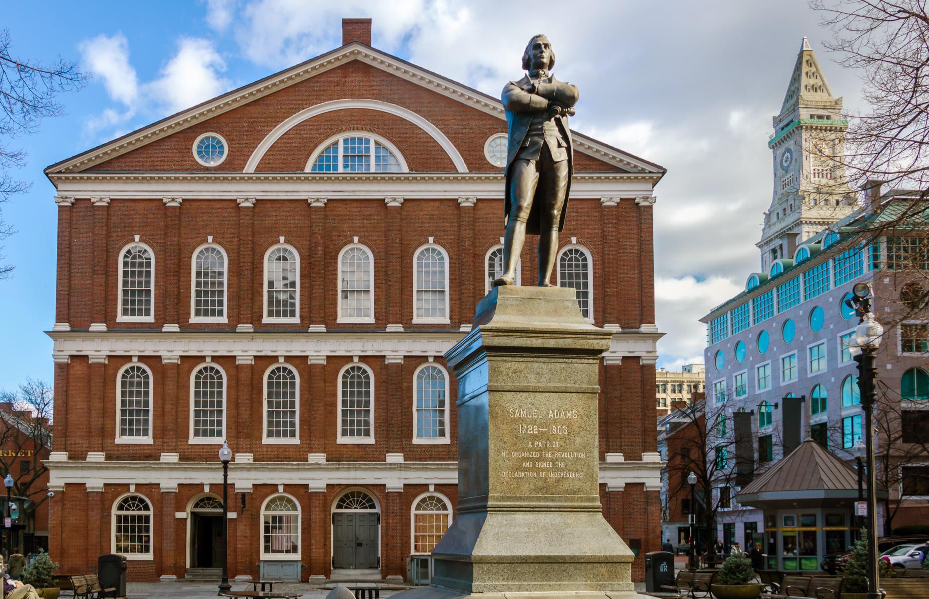 <p>You'll see 16 of America's most important historical attractions along Boston's <a href="https://www.thefreedomtrail.org/trail-sites">Freedom Trail</a>, joined up by a 2.5-mile (4km) red line that winds through the city. The trail weaves from Boston Common, the oldest public park in America, north towards the Bunker Hill Monument, commemorating the Battle of Bunker Hill, one of the earliest major conflicts in the Revolutionary War. </p>  <p><a href="https://www.loveexploring.com/guides/76558/explore-boston-the-top-things-to-do-where-to-stay-what-to-eat"><strong>Experience Boston with our guide to the city</strong></a></p>
