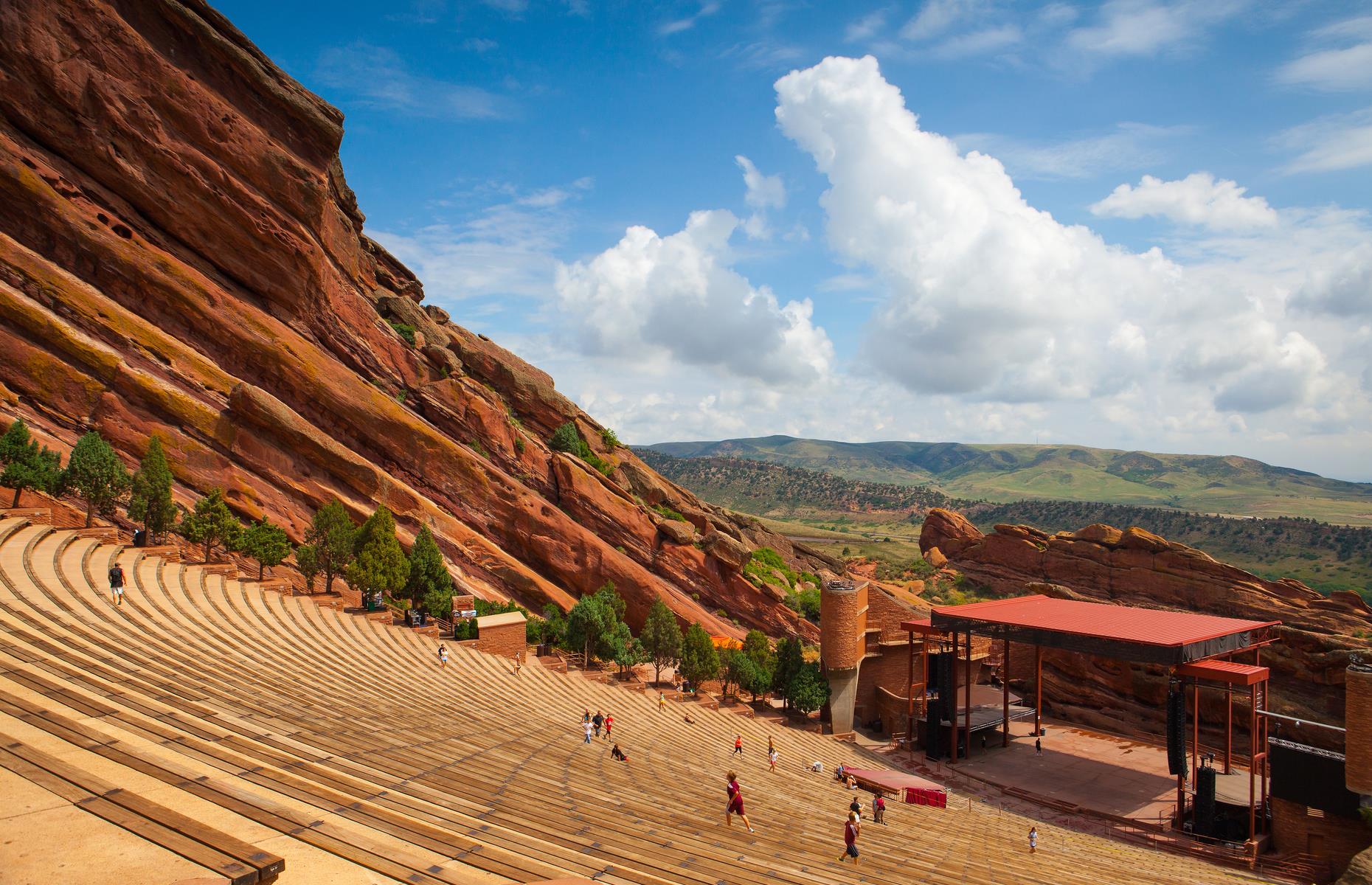 <p>"There's no better place to see the stars" so <a href="https://www.redrocksonline.com">Red Rocks</a> proudly touts and that may well be true. The natural open-air amphitheater has played host to musical greats including Elton John, The Beatles, Jimi Hendrix and Aretha Franklin, with a star-studded night sky offering a perfect backdrop. During daylight hours, outdoorsy types can take to scenic hiking routes such as the Red Rocks Trail. </p>  <p><a href="http://bit.ly/3roL4wv"><strong>Love this? Follow our Facebook page for more travel inspiration</strong></a></p>