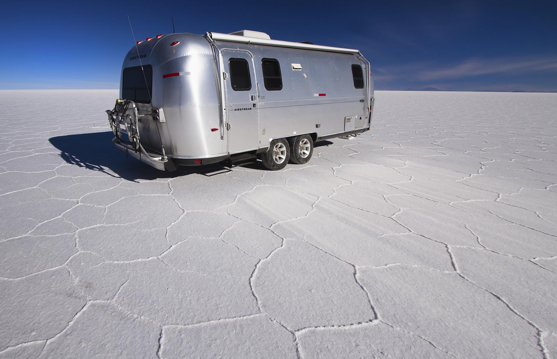<p>For a serious adventure, go all out for your Airstream experience and book a two-night tour in your own shiny trailer with <a href="https://www.sunvil.co.uk/">Sunvil</a> in Bolivia. For $1,430 you'll get a 4x4 vehicle and Airstream trailer, your own private guide and cook and they'll park you up on the Bolivian salt flats of the Salar de Uyuni, where evenings can be spent stargazing. </p>