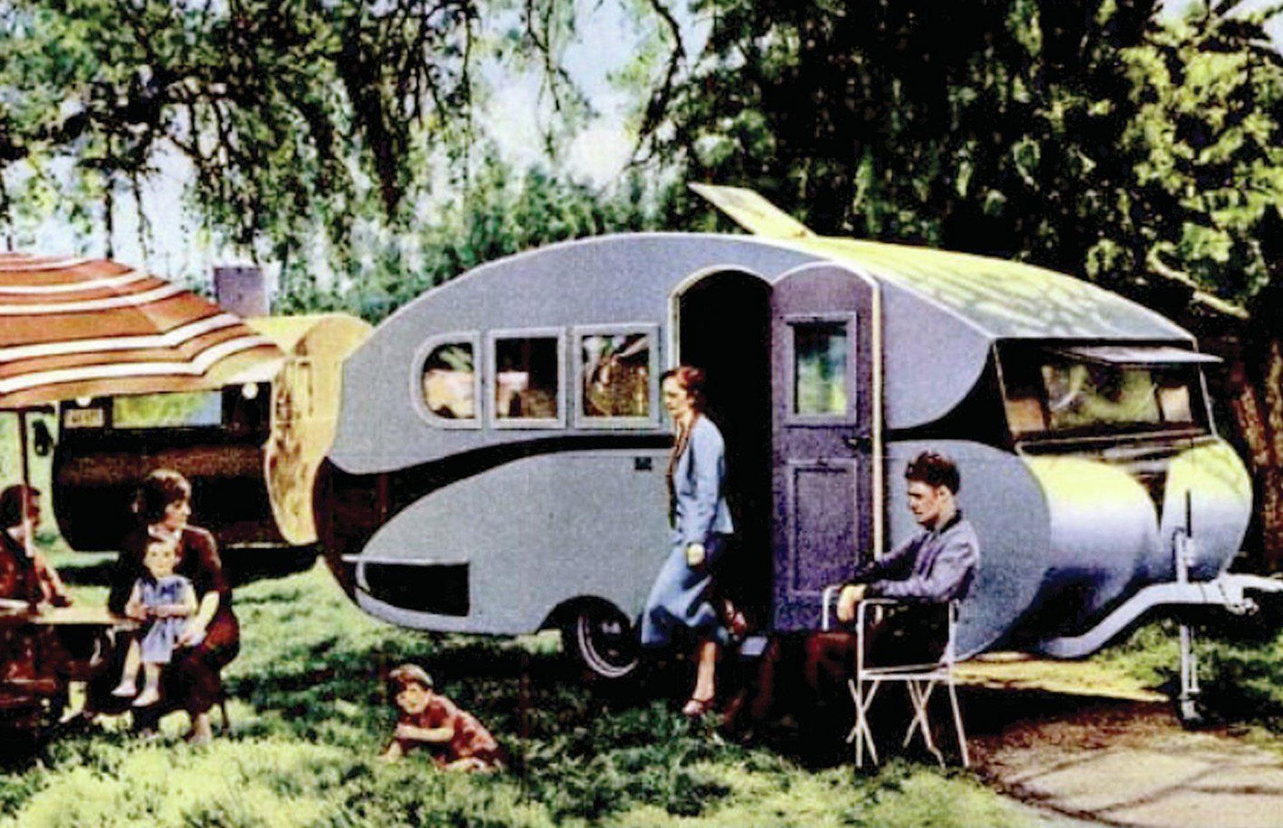 <p>The fledgling firm completed its first factory-produced model, the Torpedo, in 1932, and launched two larger models soon after, the Silver Cloud (pictured) and the Airlite. A couple of years later, Wally Byam adopted the name Airstream, a perfect moniker for the company's teardrop-shaped trailers that cruised down the road "like a stream of air".</p>  <p><strong><a href="https://www.loveexploring.com/galleries/97886/best-luxury-glamping-near-me-in-usa-2021?page=1">Discover America's best glamping sites</a></strong></p>