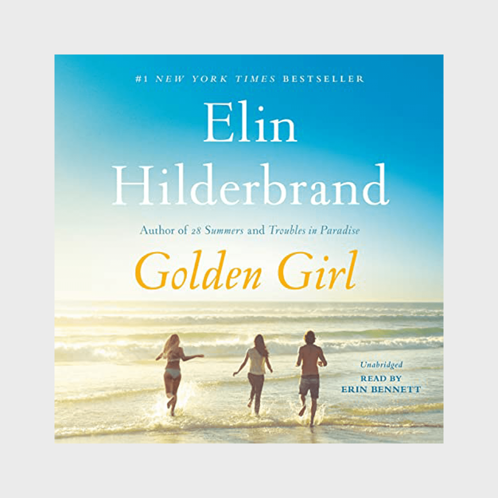 <h3 class=""><strong><em>Golden Girl</em> by Elin Hilderbrand</strong></h3> <p>Is summer even summer without an Elin Hilderbrand book? In her novel <em><a href="https://www.amazon.com/Golden-Girl/dp/B08YLK6W85/" rel="noopener noreferrer">Golden Girl</a>,</em> Nantucket author Vivian Howe is killed in a hit-and-run accident while out jogging. In the afterlife, Vivi is assigned to another woman, Martha, who allows her to watch over her loved ones for one last summer. She is also given three "nudges," which she can use to help guide her three children as they begin to navigate life without her. But it's hard for Vivi to find peace as she learns about the struggles her children have kept hidden from her and worries about one of her own hidden truths coming to light. Lying on a towel with your audiobooks playing is heavenly, so remember to line up your <a href="https://www.rd.com/list/beach-reads/" rel="noopener noreferrer">beach reads</a> in advance!</p> <p class="listicle-page__cta-button-shop"><a class="shop-btn" href="https://www.amazon.com/Golden-Girl/dp/B08YLK6W85/">Shop Now</a></p>