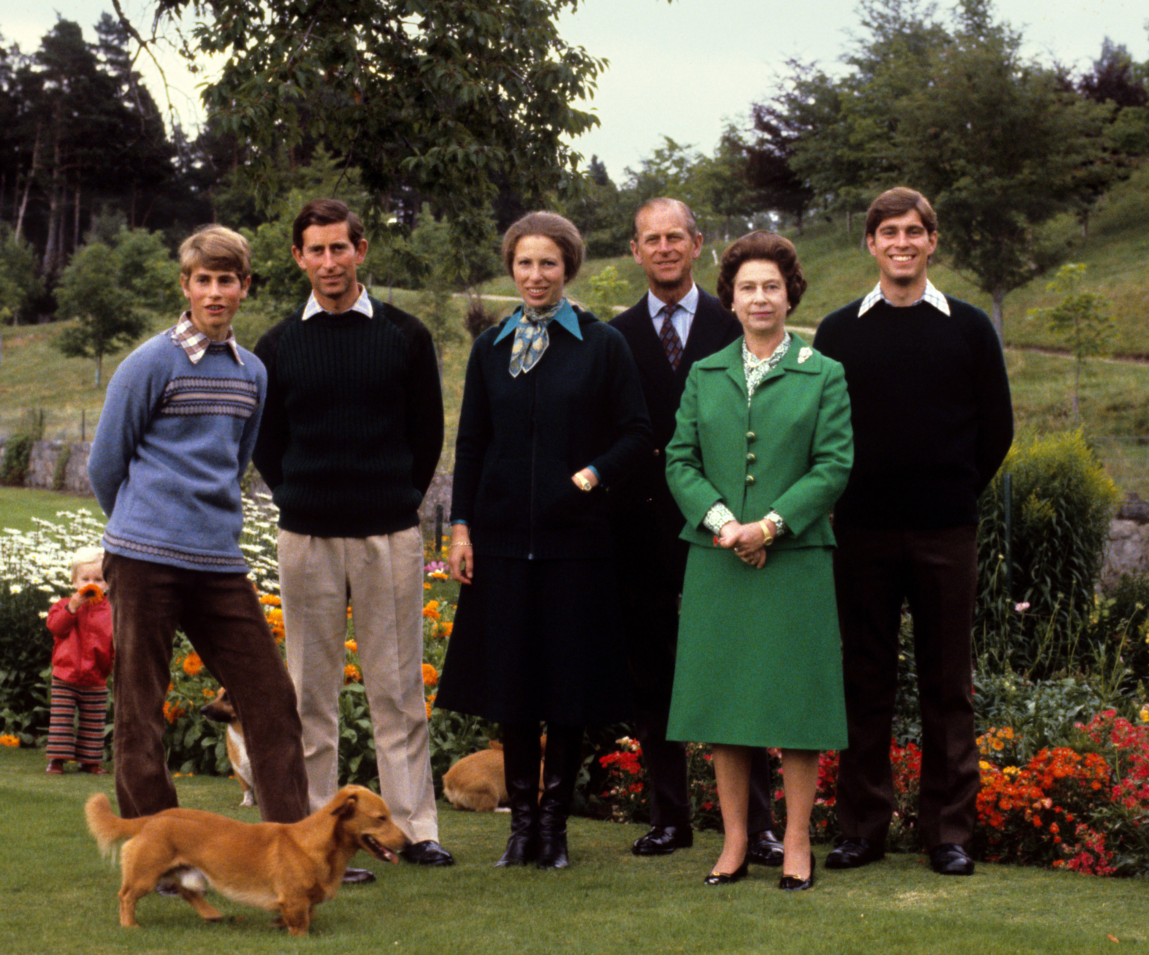 <p>Twenty years later in September 1979, Queen Elizabeth II and Prince Philip posed with their four children -- Prince Edward, Prince Charles, Princess Anne and Prince Andrew -- on her Balmoral Estate in Scotland.</p>
