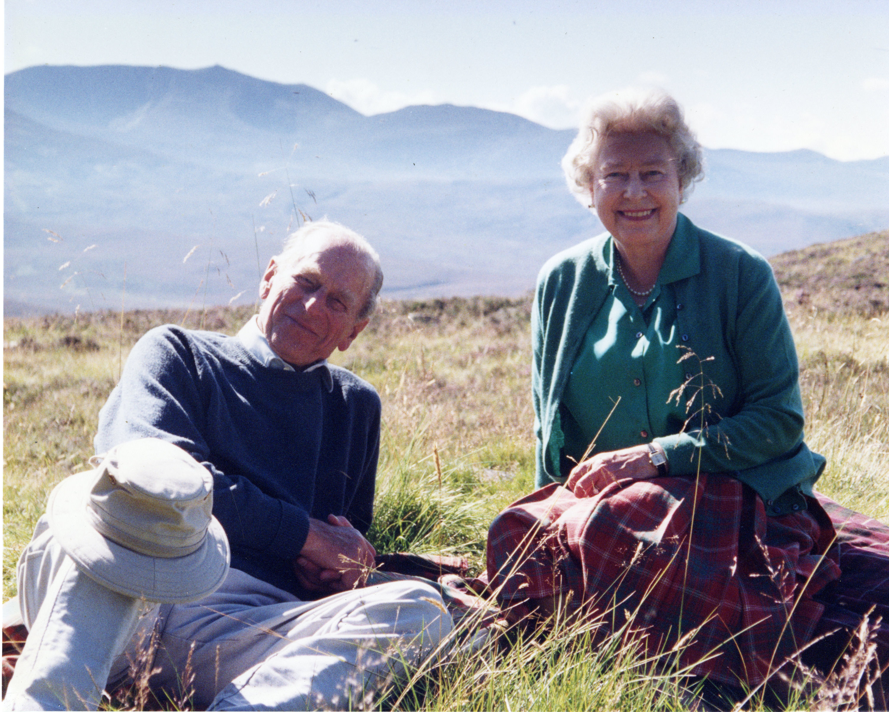 <p>This personal photograph of Queen Elizabeth II and Prince Philip at the top of the Coyles of Muick in Scotland, taken by Sophie, Countess of Wessex in 2003, was released by the palace in April 2021 in the wake of <a href="https://www.wonderwall.com/celebrity/royals/prince-philips-funeral-all-the-photos-and-details-447299.gallery">the Duke of Edinburgh's death</a>.</p>