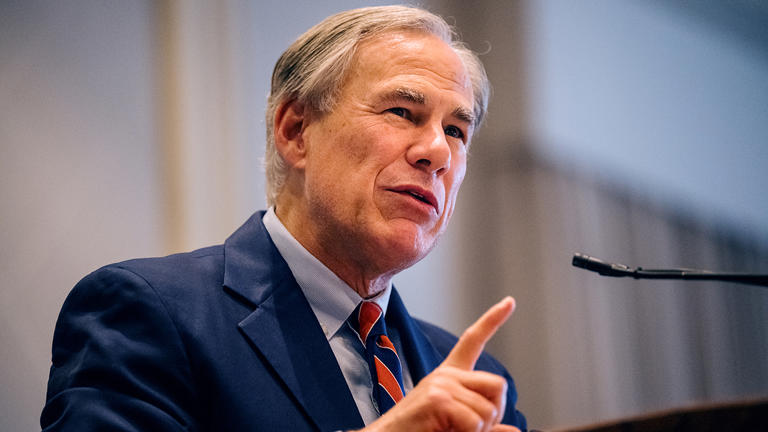 Texas Gov. Greg Abbott appointed Aaron Kinsey as chair of the Texas State Board of Education in December. Abbott signed the state's anti-ESG Senate Bill 13 in June 2021. Brandon Bell/Getty Images