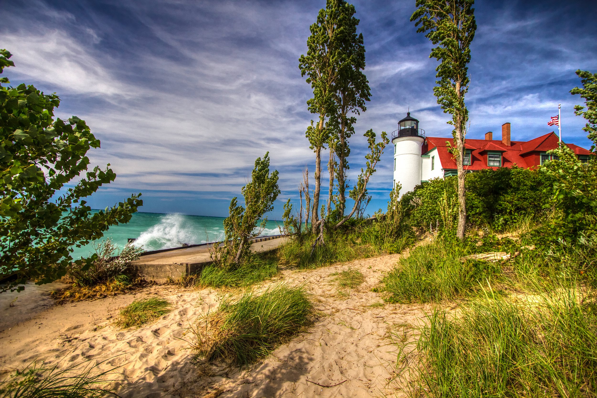 <p><a href="https://www.nps.gov/slbe/index.htm">Sleeping Bear Dunes National Park</a> offers fun for children and parents alike. Climb, roll, and sled down the sandy embankments, then go for a dip in Lake Michigan. Entrance to the National Park is $25 a vehicle for a 7-day permit. Keep other costs in check with our <a href="https://blog.cheapism.com/cheap-national-park-vacations/">money-saving tips for visiting national parks</a>. </p>