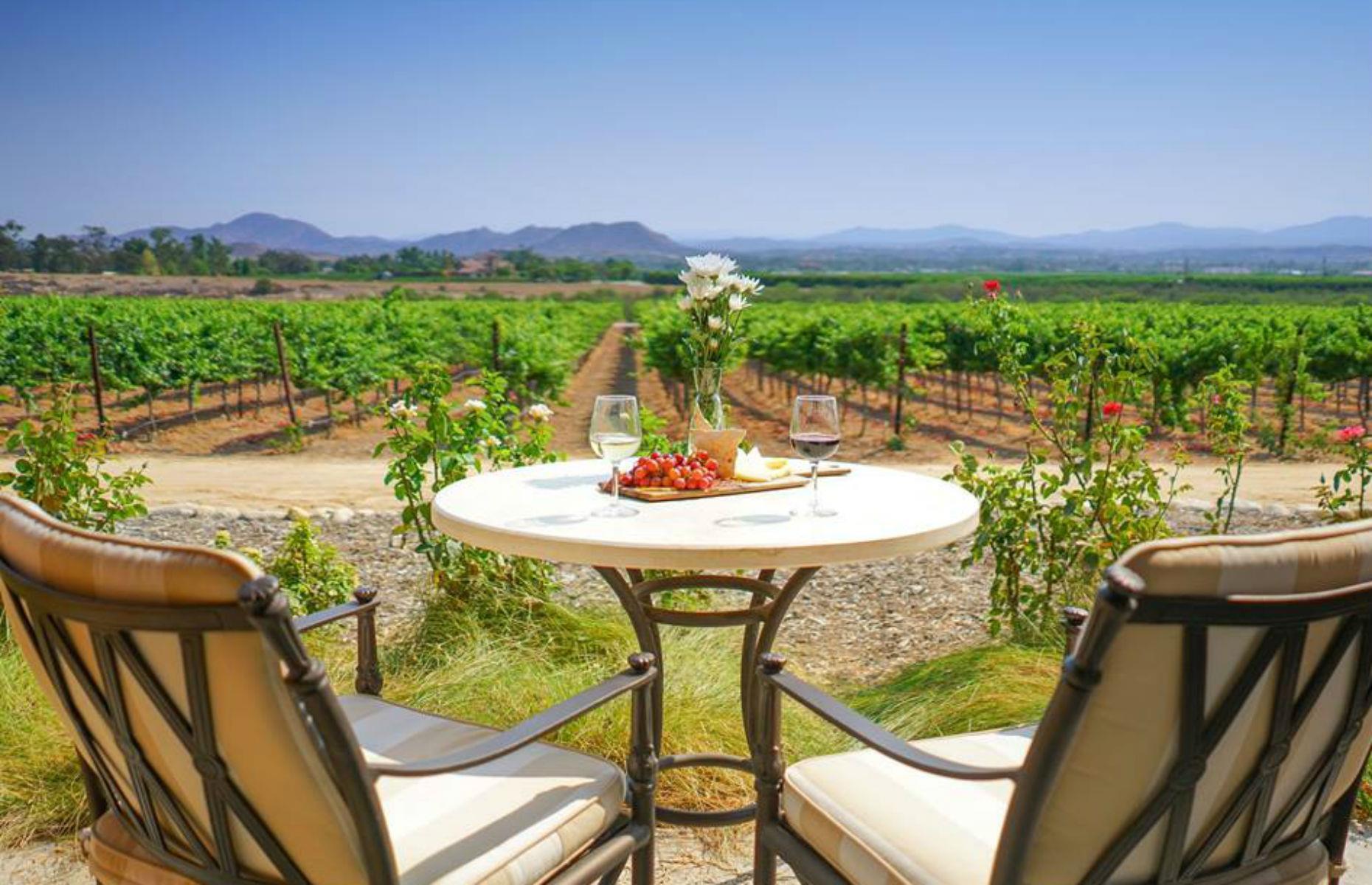 <p>For a good dose of glitz and glamour, check out California’s Temecula Valley. It’s been likened to Vegas, thanks to its wealth of casinos and upscale hotels, yet has the subtle luxury you’d associate with Napa. At <a href="https://www.carterestatewinery.com/">Carter Estate</a>, you’ll find Champagne-method bubbles, poured in the sleek tasting room and paired with canapés prepared with ingredients from the kitchen garden. To soak it all up, stay the night in a suite overlooking vines planted with Malbec, Chardonnay and Pinot Noir.</p>