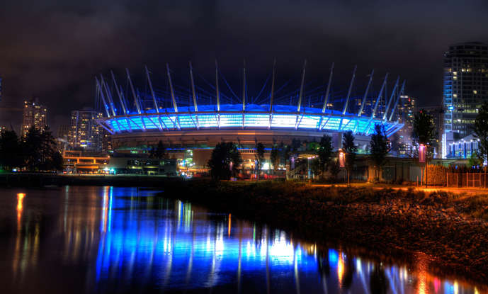 Vancouver, British Columbia - BC Place (primary tenants: Vancouver Whitecaps, MLS; BC Lions, CFL)