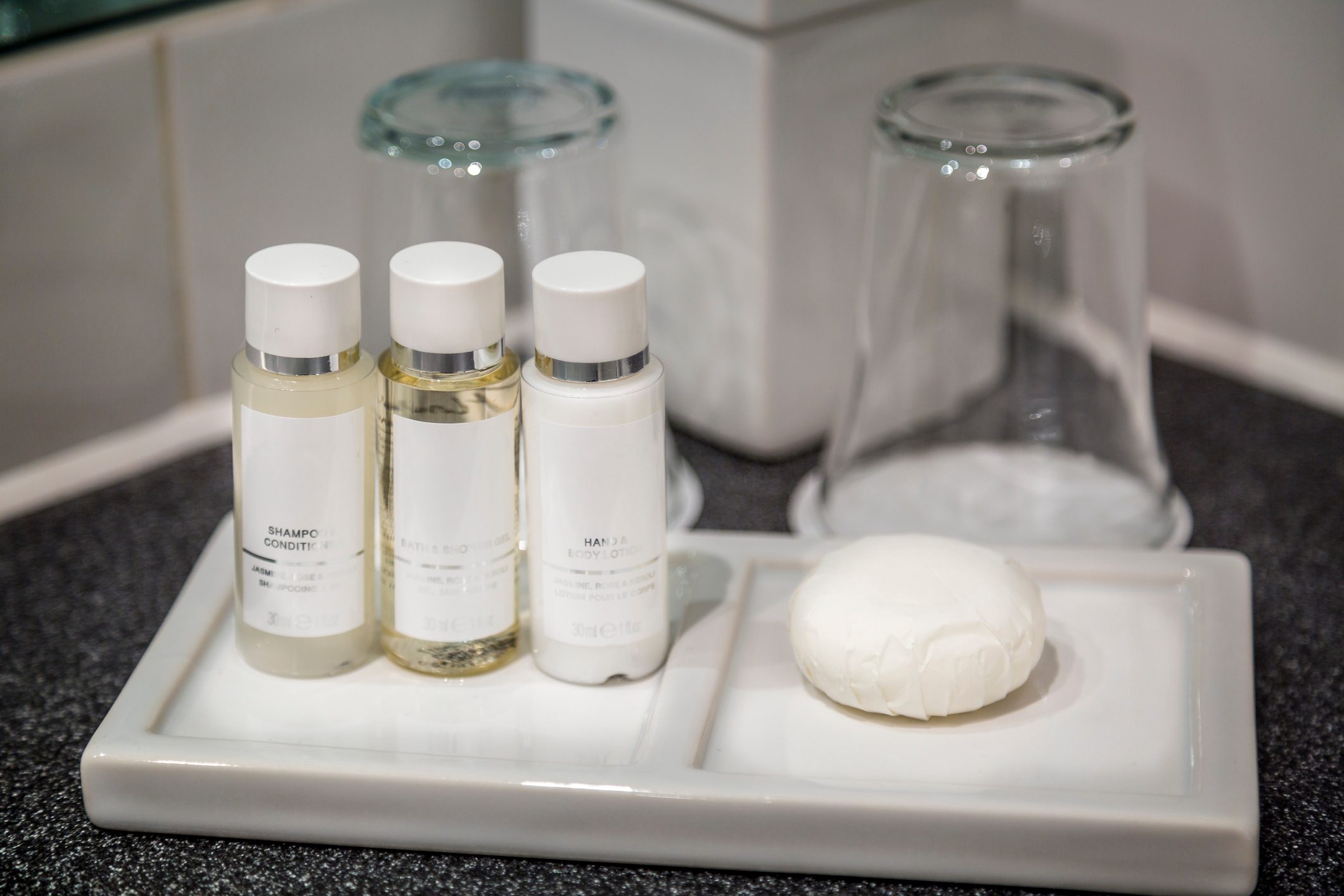 <p>If there's one thing most hotels reliably have in their rooms, it's soap. And according to <span>Ousman Conteh, general manager at <span>Claridge House Chicago</span>, these mini bottles are OK to take from your hotel room. "O</span><span>ften hotels receive negotiated pricing for items from another brand," he says. However, </span><span>Curt Asmussen, </span><span>managing director of <span>Obie Hospitality</span>, notes that it's not encouraged </span><span>to take these items—but guests aren't penalized in any way if they do. Make sure you know <a href="https://www.rd.com/list/things-you-should-never-ask-hotel-staff/">what you should never ask the hotel staff</a> before you go on your next trip.</span></p>