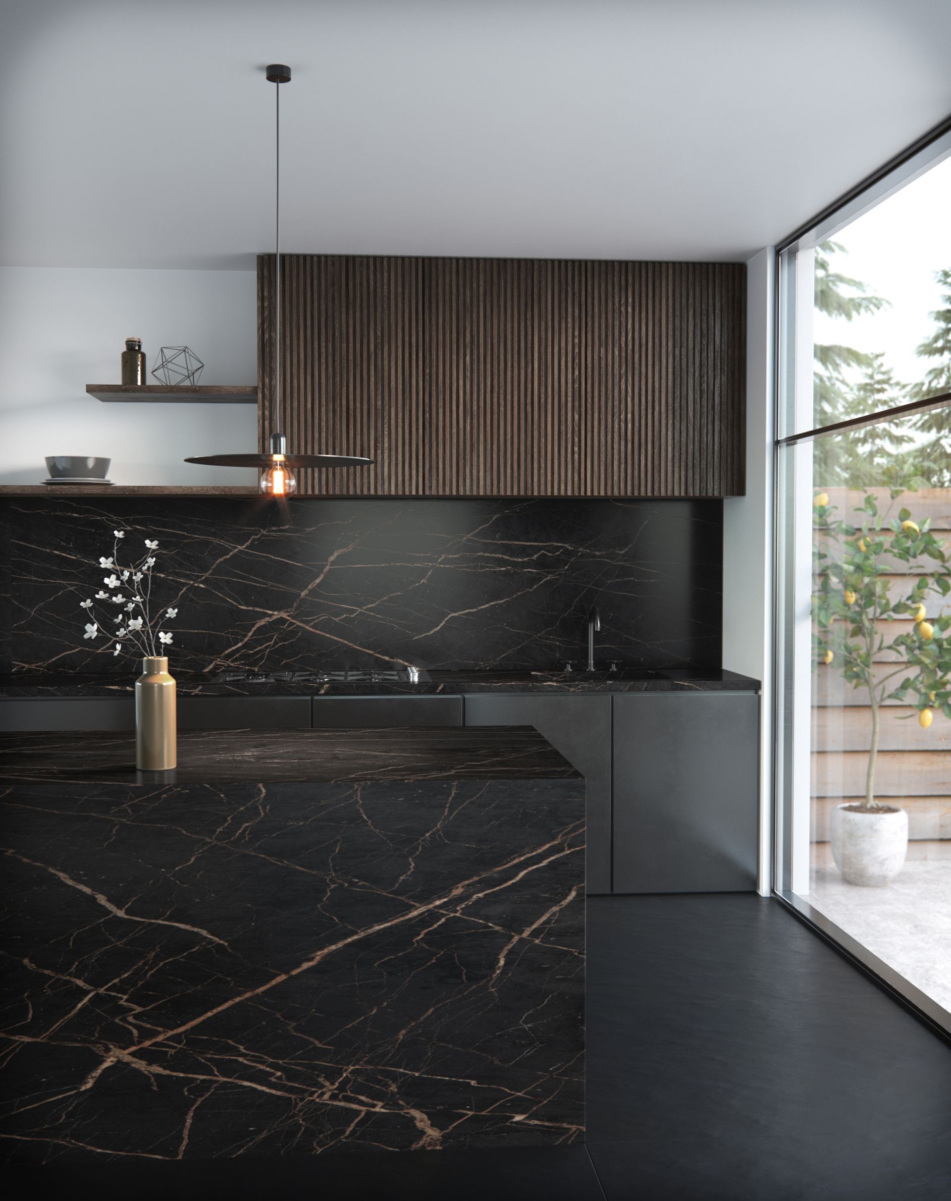 <p>                     The smooth surfaces of the contemporary kitchen are easy to care for and a cinch to keep clean. Composite surfaces are super tough and naturally anti-bacterial which is a bonus and the are available in a wide range of colors as well as natural stone finishes.                    </p>                                      <p>                     Silestone and Dekton both report a trend for slimline 20mm worksurfaces. ‘Looking ahead, we’re expecting to see more earthy hues being used in the kitchen, with the introduction of dark brown or black surfaces in a textured finish,’ says Laura Davie, Marketing Manager for Cosentino UK.                    </p>                                      <p>                     The new Khalo by Dekton is inspired by Patagonia Granite – one of the world’s most sought-after stones due to its unique pattern and tones.                    </p>