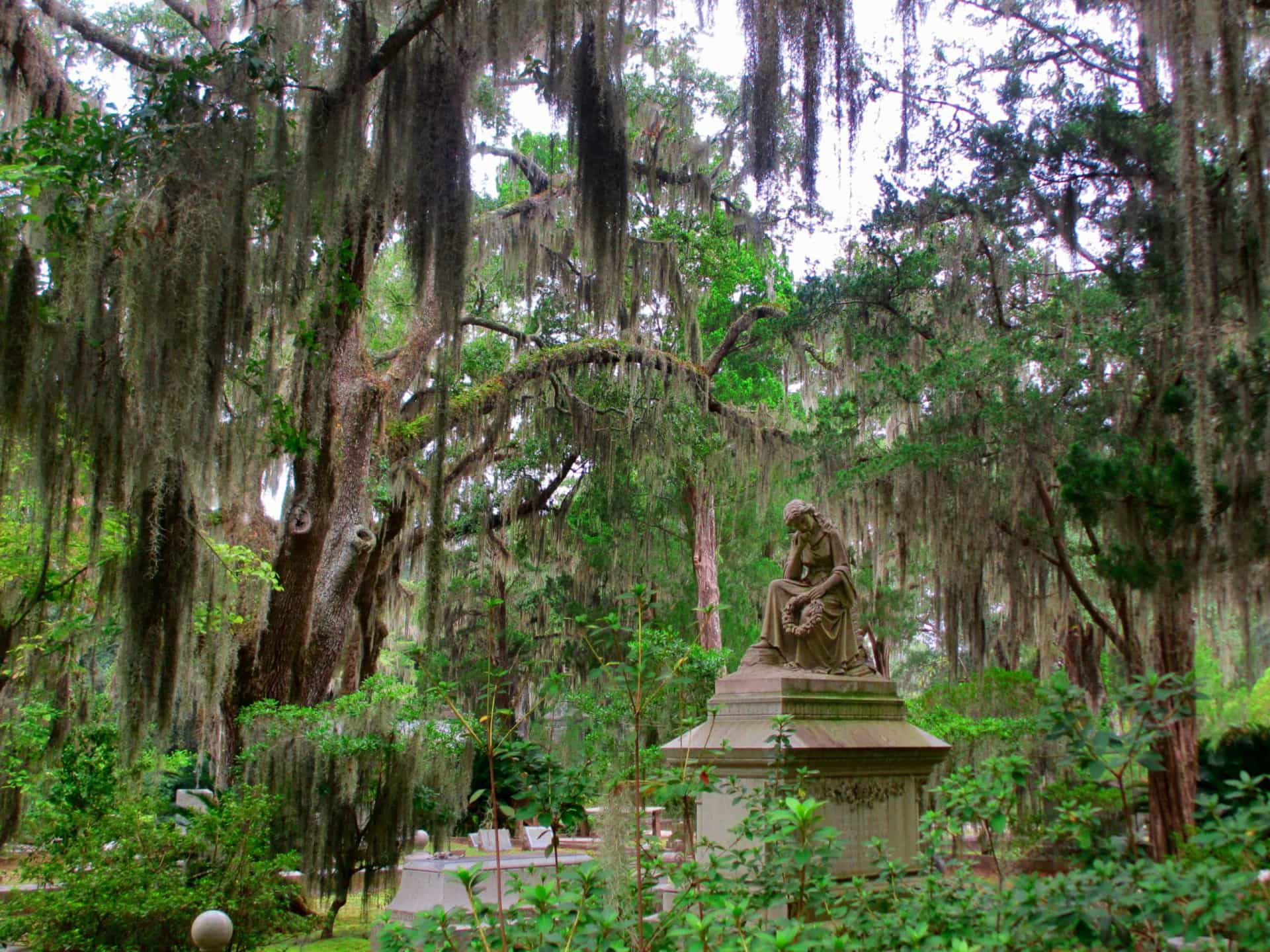 <p>Bonaventure Cemetery in Savannah became famous thanks to the 1994 novel 'Midnight in the Garden of Good and Evil.' It's home to a famous ghost of a six-year-old girl named Gracie Watson who died of pneumonia. Some visitors have claimed to hear and see the girl, among other paranormal activity. </p>