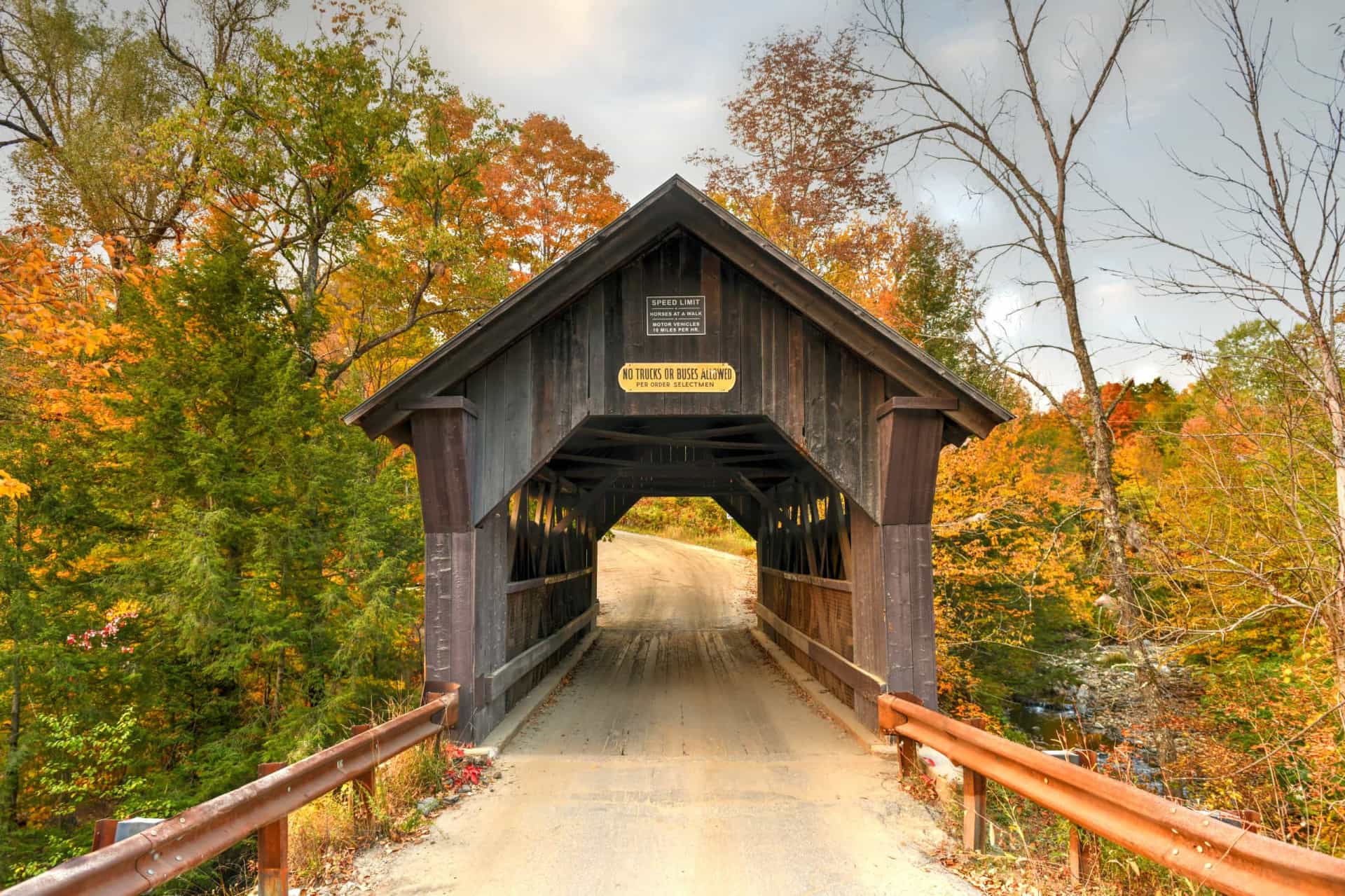 <p>This bridge on Covered Bridge Road, in Stowe, is Vermont's most haunted location. The bridge is also known as Emily's Bridge, as according to one version of a story, a teenage girl took her own life there in the 1920s. From a woman's voice to orbs and strange lights, a wide range of paranormal activity has been reported.</p>
