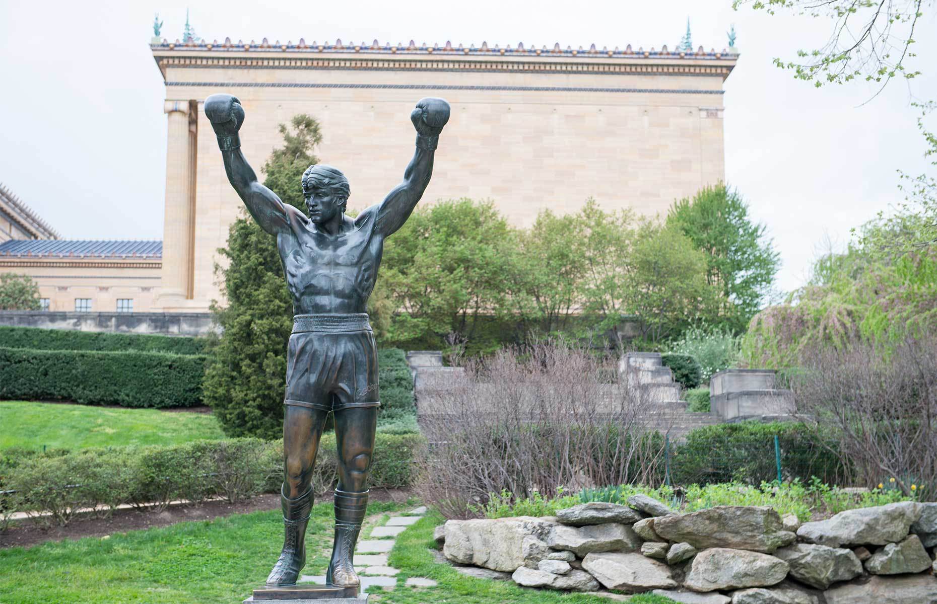 <p class="p1"><span>The 72 steps leading to the southern facade of the <a href="https://philamuseum.org/" rel="noreferrer noopener"><span>Philadelphia Museum of Art</span></a> were made famous when the well-known character Rocky (played by Sylvester Stallone) ran to the top before raising his arms in victory. Immortalize your own climb during your next visit.</span></p>