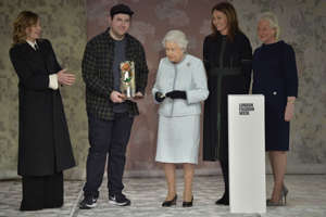 Richard Quinn was awarded with the inaugural Queen Elizabeth II Award for British Design. Photo: Richard Quinn