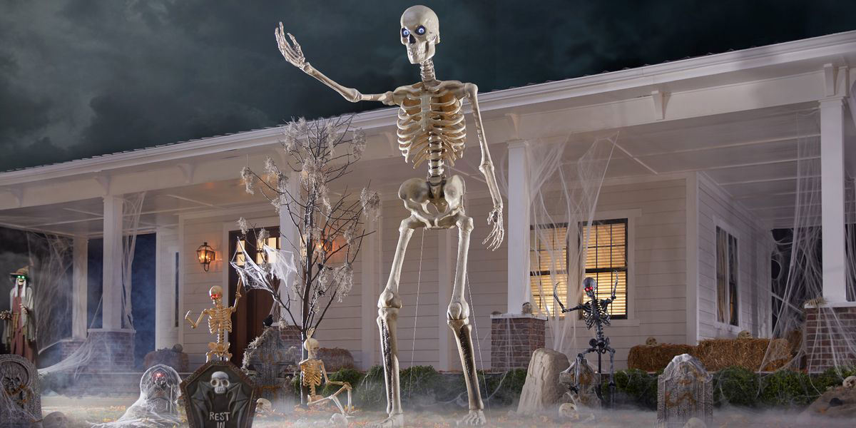 Restock Alert: The 12-Foot Skeleton from Home Depot Is Back to Scare to ...