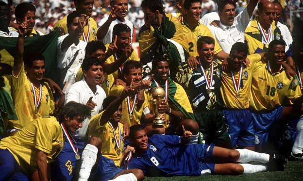 Slide 3 of 26: The Brazilian eleven, which had been listless due to their poor qualifying performance, had to rally and, in every match, show determination and grit.
