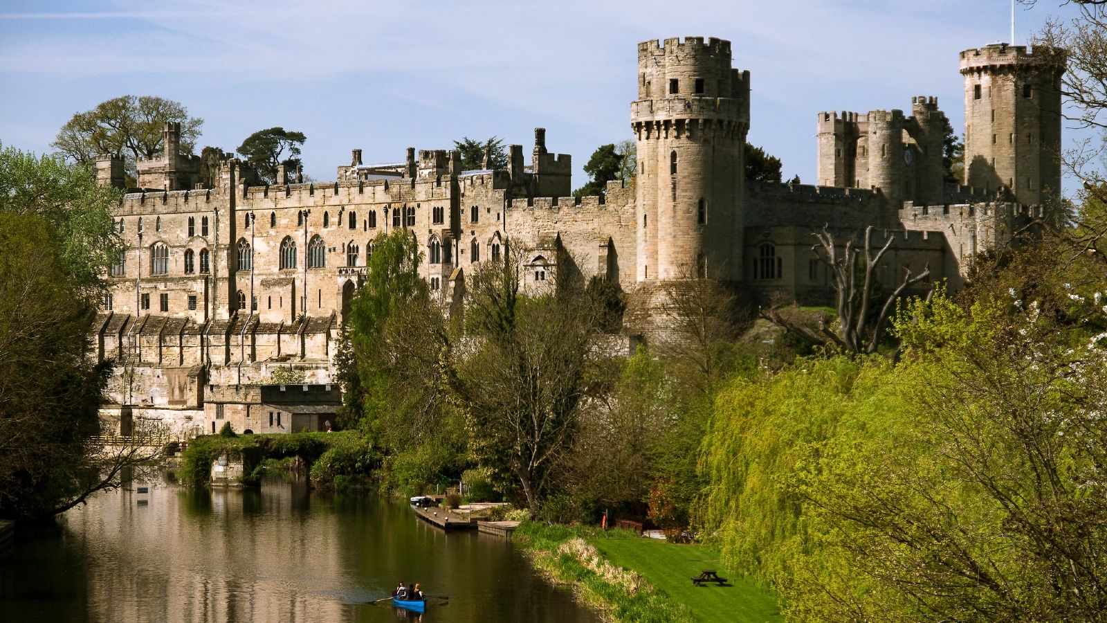 <p>                     <strong>Location:</strong> Warwick, CV34 4QU| <strong>Website:</strong> warwick-castle.com                   </p>                                      <p>                     On the banks of the winding Avon sits the towering medieval fortress of Warwick Castle. With a history dating back 1,000 years, the Midlands site was first home to a wooden fort built by William the Conqueror and was redesigned with stone ramparts and portcullis during the 12th century.                    </p>                                      <p>                     Today, the castle’s medieval history has been brought vividly to life, and kids will love exploring the Horrible Histories Maze, castle dungeons, replica trebuchet, and impressive archery exhibition. There’s even medieval-themed glamping—perfect for a family getaway on site.                   </p>