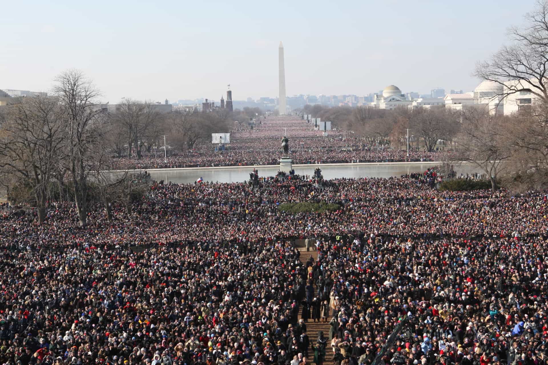 <p>Washington, D.C. receives its fair share of tourists every year, but on January of 2009, Barack Obama was sworn in as President of the United States. The inauguration attracted an estimated 1.8 million people to the area. </p>