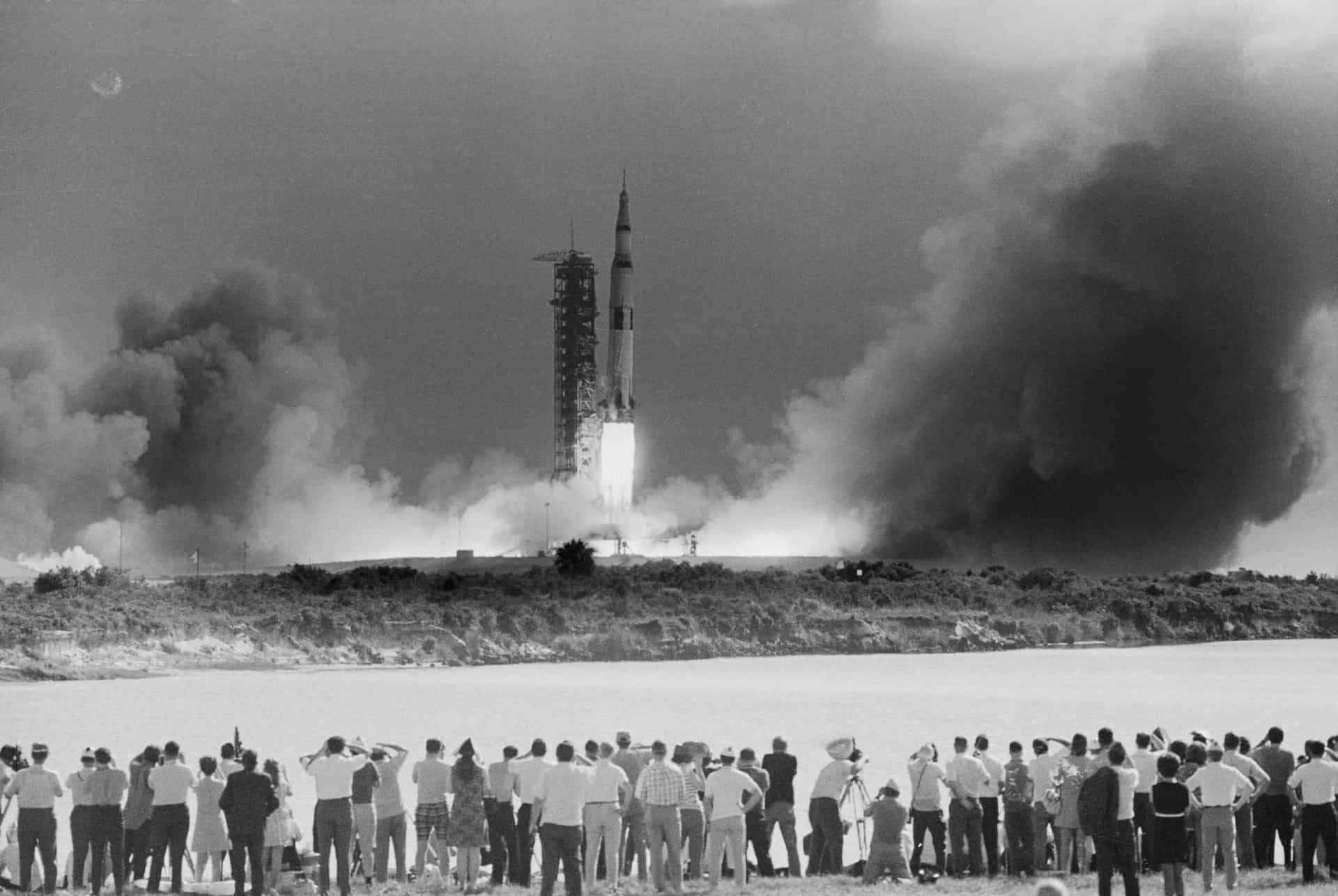 <p>Thousands of people witnessed the launch of the Apollo 11 mission at Cocoa Beach, Florida. The John F. Kennedy Space Center, which opened in 1962, paved the way for the area to become a hotspot for anyone curious about space. </p>