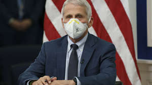 Anthony Fauci, director of the National Institute of Allergy and Infectious Diseases, attends a meeting with members of the White House Covid-19 Response Team at the Eisenhower Executive Office Building in Washington, D.C., U.S., on Tuesday, Jan. 4, 2022. Ting Shen/Bloomberg via Getty Images