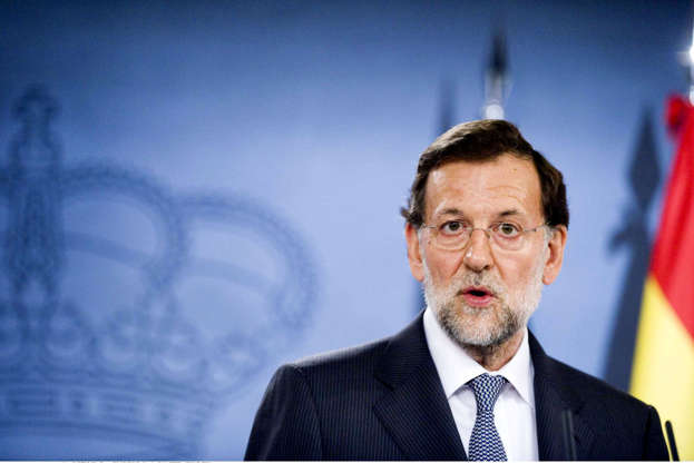 Dia 8 van 27: Spanish Prime Minister Mariano Rajoy The meeting with Francois Hollande is one of a sequence of meetings that the Spanish Prime Minister is holding with European leaders to discuss Spanish funding issues ahead of October's EU summit.