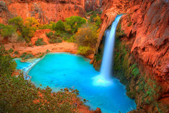 Havasu Falls, US - Arunsundar/Getty Images Havasupai falls