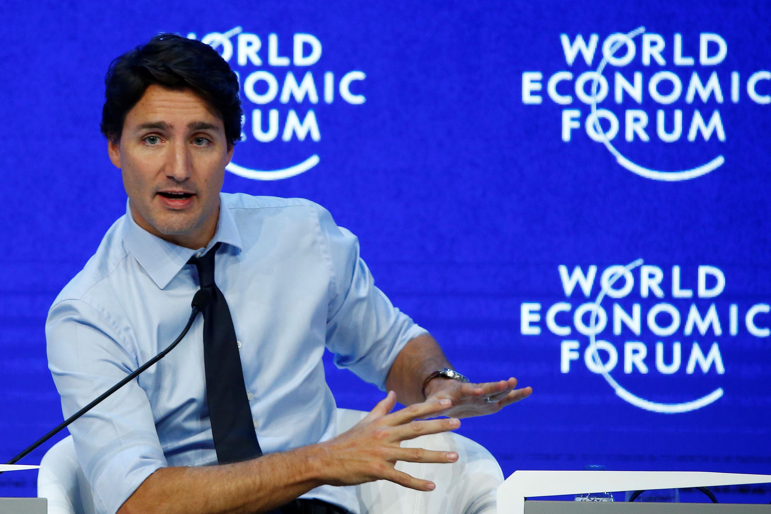 Justin Trudeau, Prime Minister of Canada attends the annual meeting of the World Economic Forum (WEF) in Davos, Switzerland January 22, 2016.