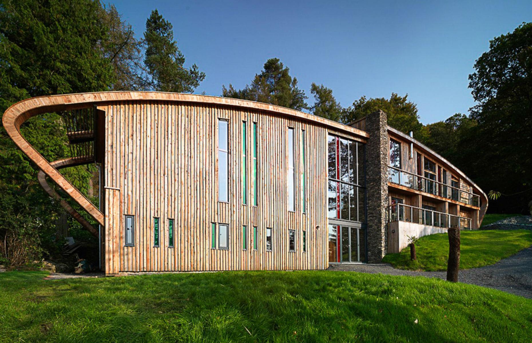Slide 21 of 54: Slightly closer to reality, this one is not cheap, but the Grand Designs eco-mansion has views over Lake Windermere and the Lake District National Park.