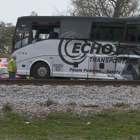 Four dead, dozens injured after train collides with charter bus in Miss.