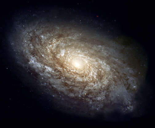 Slide 56 of 86: The majestic spiral galaxy NGC 4414 as photographed by the Hubble Space Telescope. (Photo by NASA)