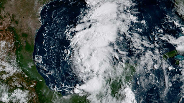 Tropical Storm Harvey - NOAA Slide 37 of 37: GOES-16 is keeping its eye on the remnants of what was once Tropical Storm Harvey, which has regenerated into a Tropical Depression today, August 23, 2017. At 10:00 am CDT, NOAA's National Hurricane Center reported that Harvey is located about 535 miles south-southeast of Port O'Connor, Texas, is moving toward the northwest at 9 miles per hour, and features maximum sustained winds of 35 miles per hour with higher gusts. Some strengthening is forecast during the next 48 hours, and Harvey could become a hurricane on Friday (8/25). This image appears courtesy of our partners at the Cooperative Institute for Research in the Atmosphere (CIRA). To see more GOES-16 imagery and animations, visit the NESDIS website. Please note: GOES-16 data are currently experimental and undergoing testing and hence should not be used operationally. Referral: NOAA National Weather Service National Hurricane Center Terms of Use: Please credit NOAA Keywords: tropical depression, Harvey, GOES-16, 2017.08.23