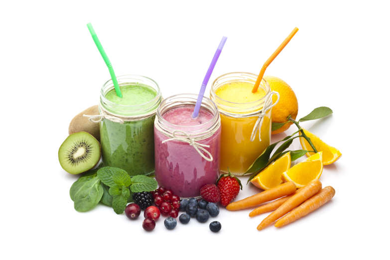 Slide 1 of 29: <p>Fruit juice</p><p>This contains nutrients that boost our defence cells. You should try a combination of vegetables, cereal and seeds to reap the full benefits.</p>