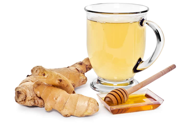 Slide 11 of 29: <p>Ginger tea</p><p>In addition to helping the digestive process, ginger strengthens the body's defence system due to its bactericidal action.</p>