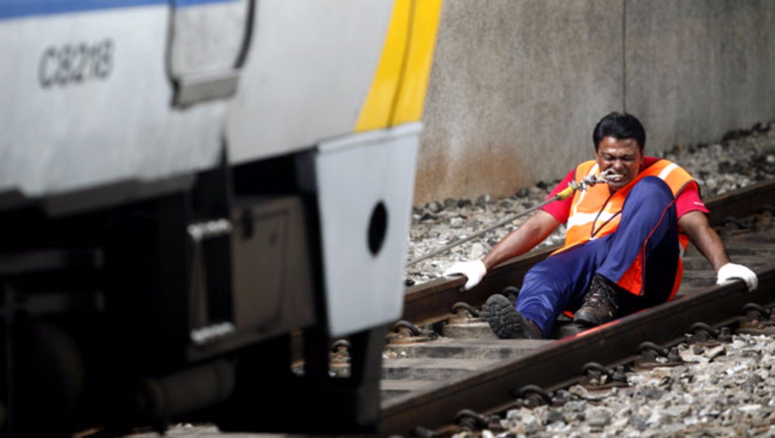 Slide 23 of 28: Rathakrishnan VeluMetal-strong teeth seems like the best way to describe Rathakrishnan's ability. He managed to pull a train using only the power of his teeth and has the world record for the heaviest thing ever pulled with teeth.