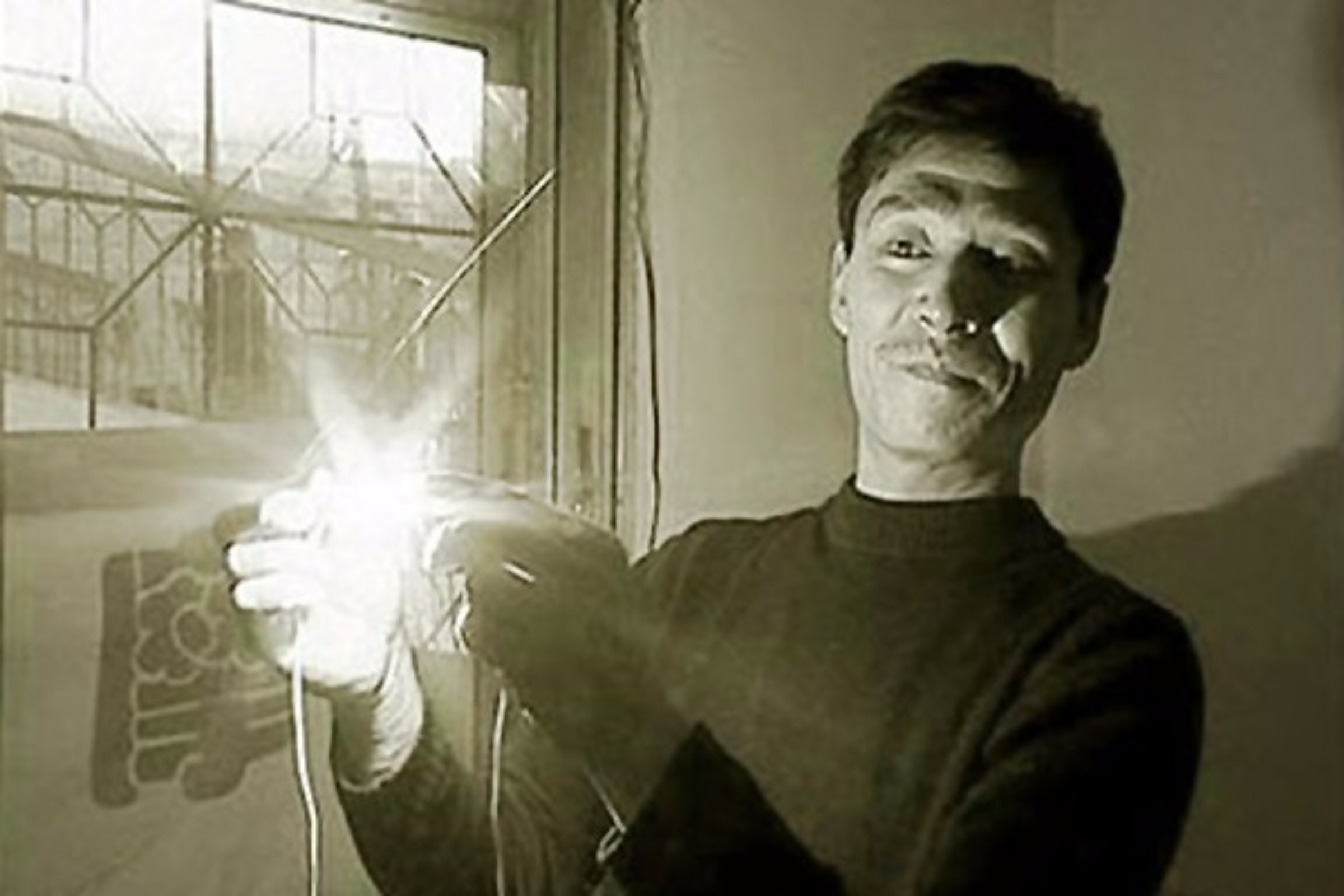 Slide 18 of 28: Ma XiangangThis man can take any kind of electric shock. This is because he is immune to electricity. Plus, he can light a 60 w lamp using just his body! Xiangang discovered his talent at 16 years old, when he tried to fix a power supply cable that was discharging vast amounts of electricity.