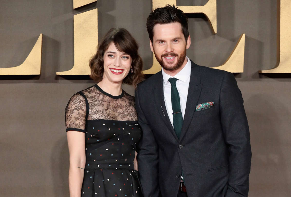 Slide 11 of 60: Lizzy Caplan and Tom Riley attend the UK Premiere of 'Allied' at Odeon Leicester Square on November 21, 2016 in London, England.