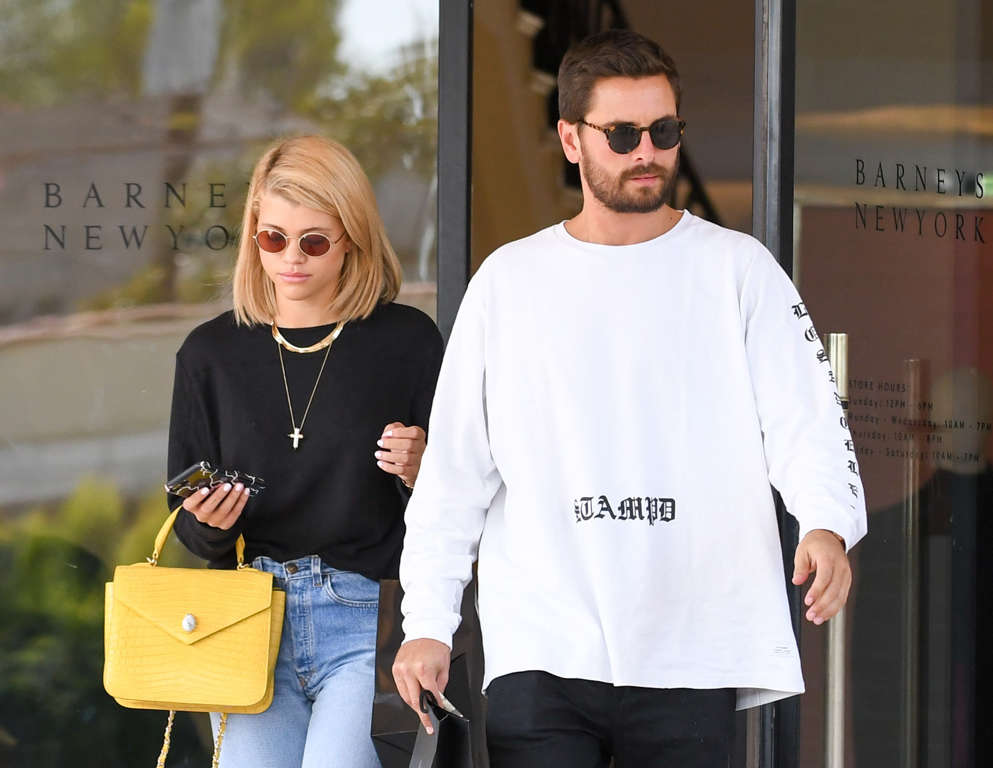 Slide 8 of 60: LOS ANGELES, CA - SEPTEMBER 15: Sofia Richie and Scott Disick are seen on September 15, 2017 in Los Angeles, California. (Photo by BG002/Bauer-Griffin/GC Images)