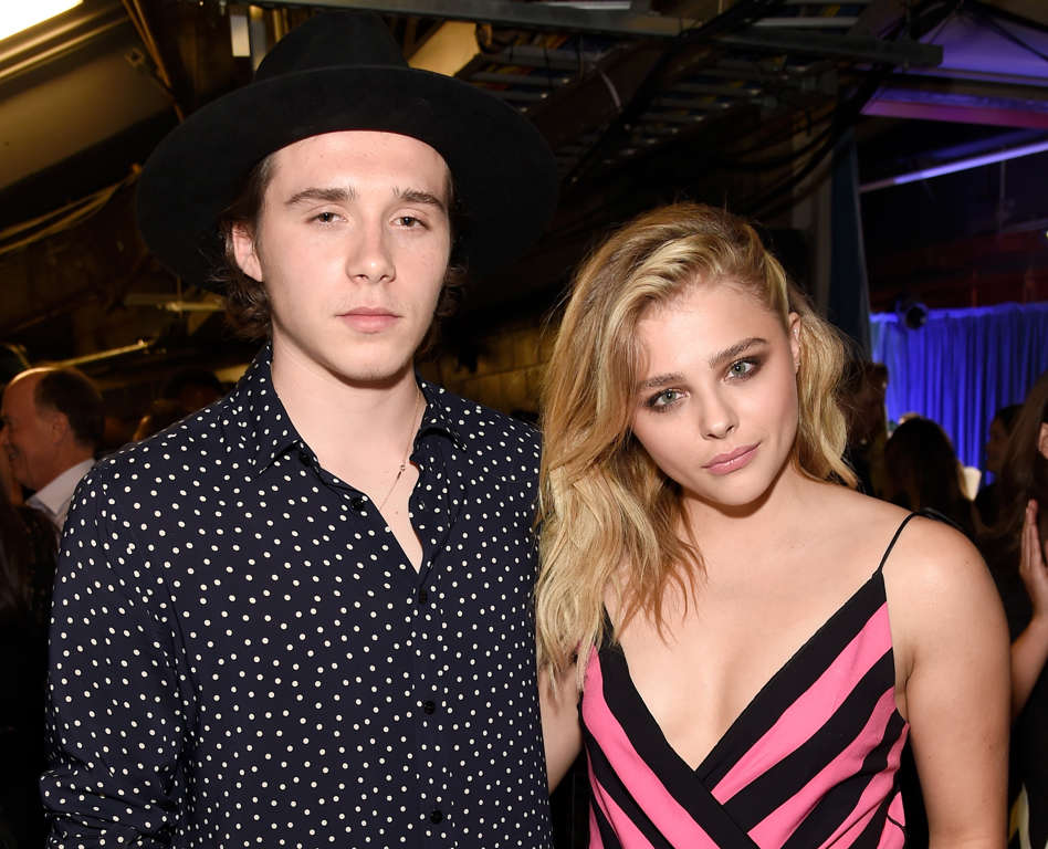 Slide 3 of 60: INGLEWOOD, CA - JULY 31: (EXCLUSIVE ACCESS) Brooklyn Beckham (L) and actress Chloe Grace Moretz attend the Teen Choice Awards 2016 at The Forum on July 31, 2016 in Inglewood, California. (Photo by Kevin Mazur/Fox/Getty Images for Fox)
