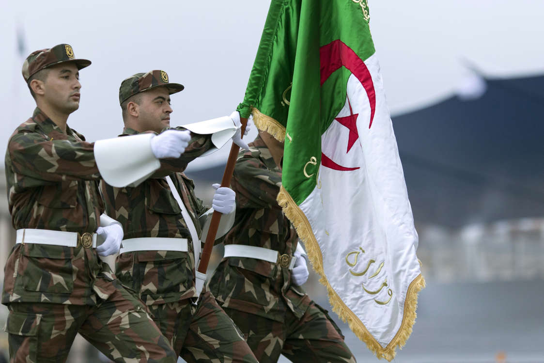 Slide 24 of 51: Algerian soldiers parade on July 12, 2014 on the Champs Elysees avenue in Paris, during a rehearsal of the French national celebration, the Bastille Day, two days ahead of the event. France issued an unprecedented invitation to all 72 countries involved in World War I (WWI) to take part in its annual Bastille Day military parade. Bastille Day, on July 14, will fall just before the 100th anniversary of the start of the 1914-18 Great War. AFP PHOTO / KENZO TRIBOUILLARD (Photo credit should read KENZO TRIBOUILLARD/AFP/Getty Images)