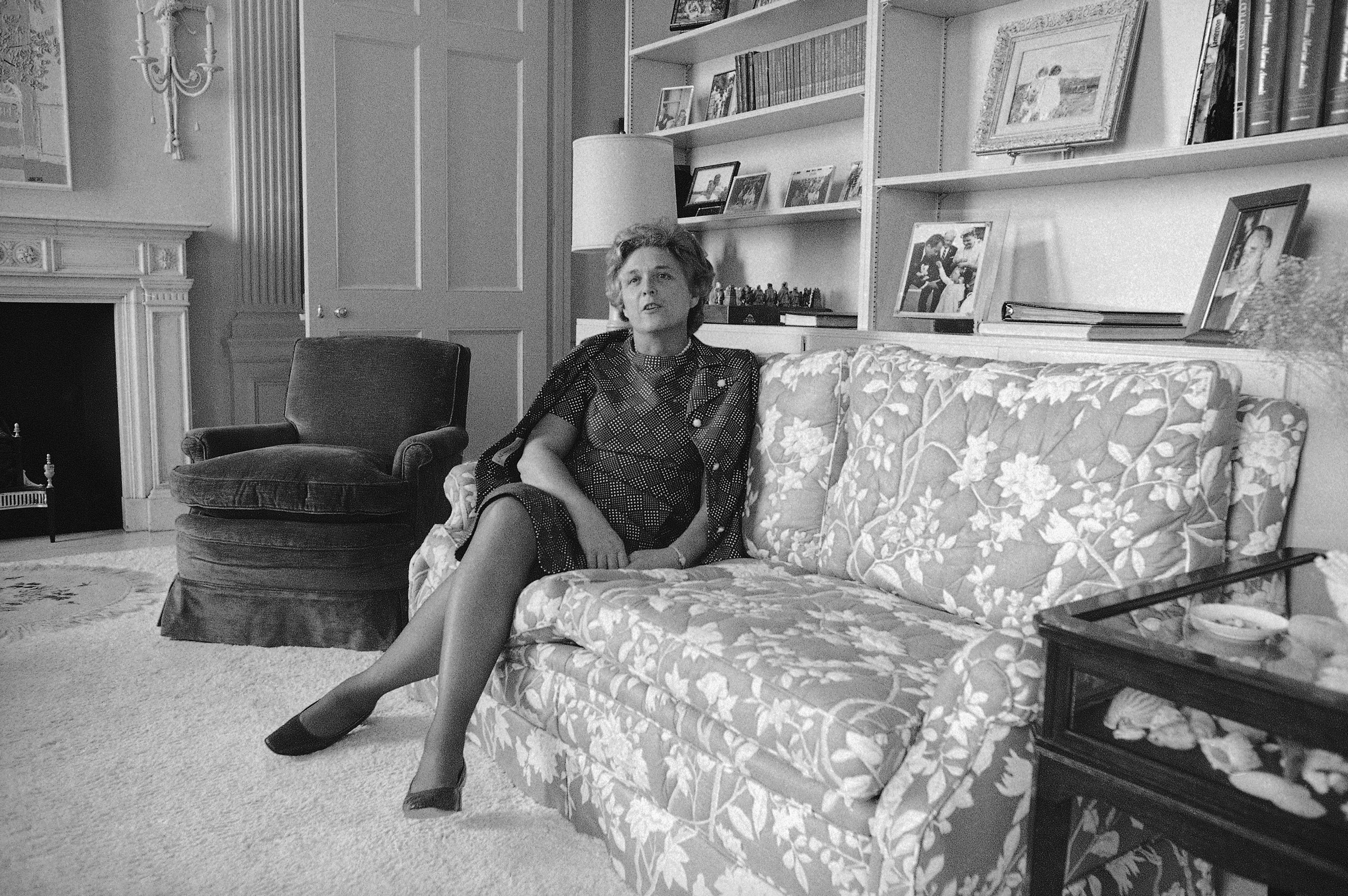 Slide 5 of 28: Barbara Bush shown on April 13,1971.