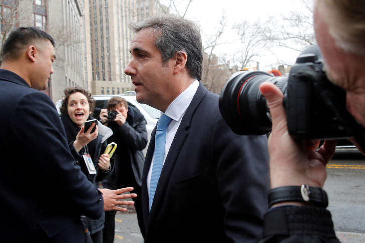 U.S. President Donald Trump's personal lawyer Michael Cohen arrives at federal court in the Manhattan borough of New York City, New York, U.S., April 16, 2018.