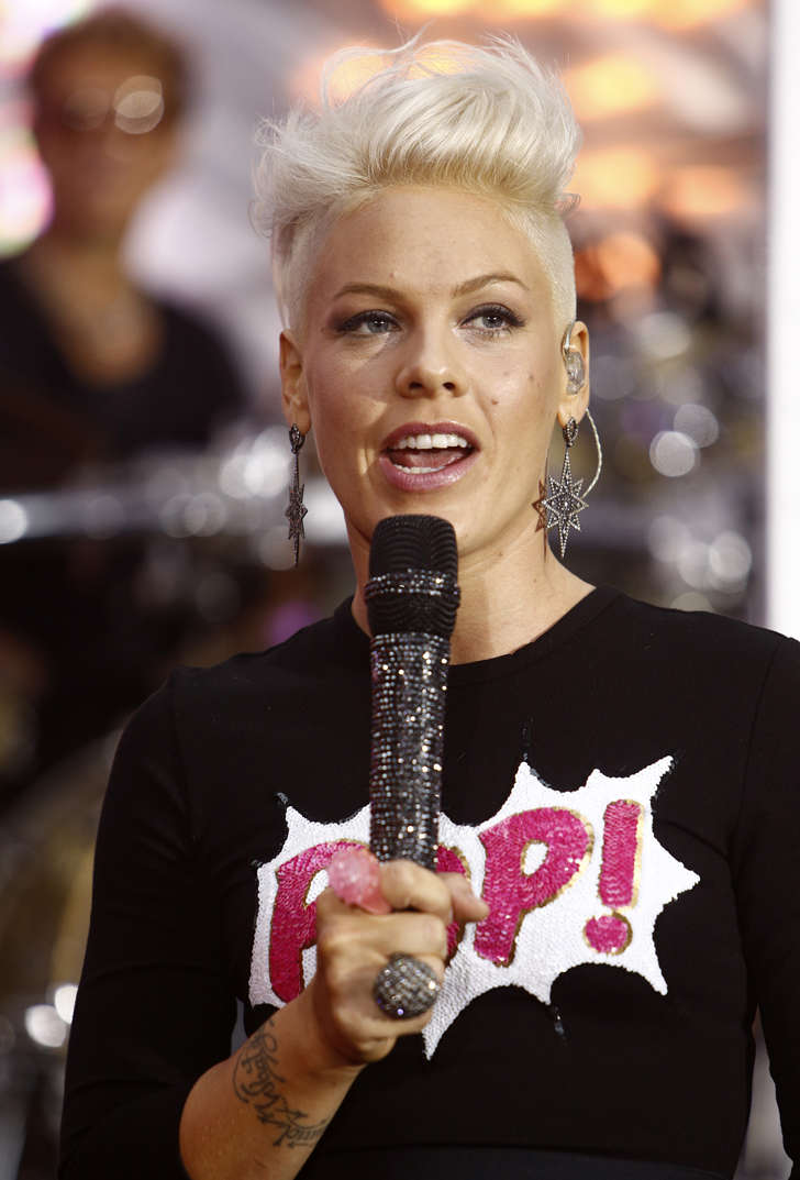 Pictured: Pink appears on NBC News' 'Today' show